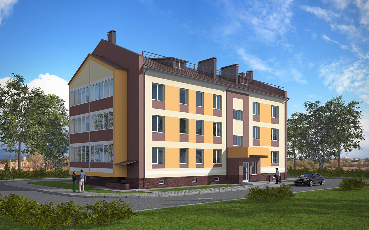 Проект 3-этажный жилой дом г. Богородск