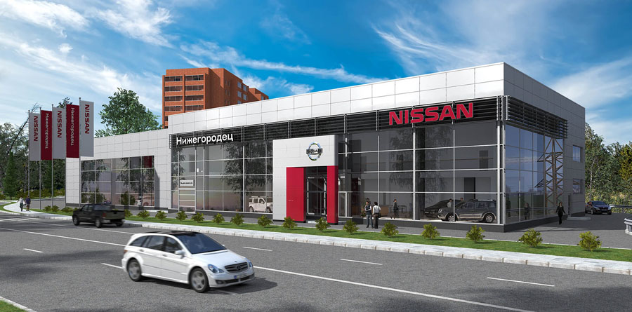 Проект Автосалон Nissan г. Нижний Новгород