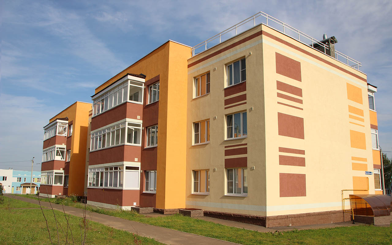 Проект 3-этажные жилые дома Нижегородская
 область, п. Новинки