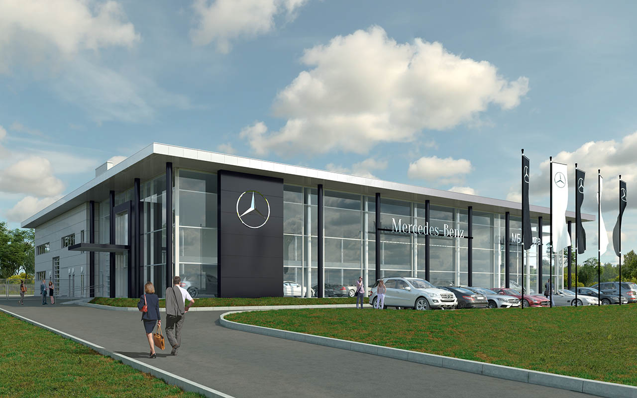 Проект Автосалон <nobr>Mercedes-Benz</nobr> г. Калуга