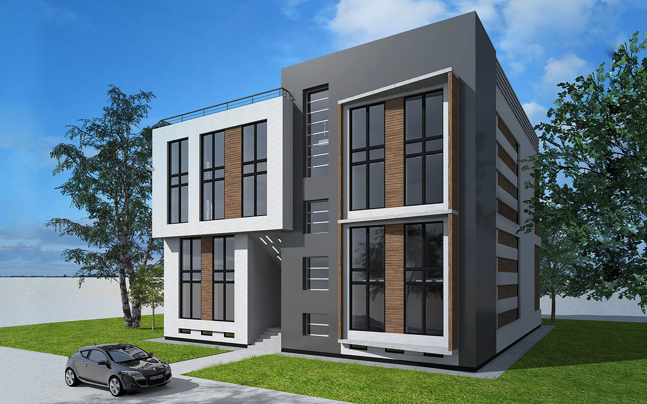 Проект Многоквартирные жилые дома с двухуровневыми квартирами 