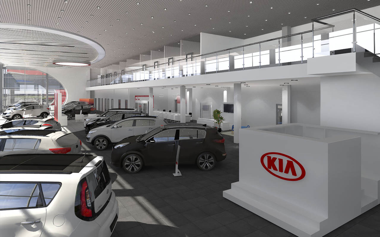 Проект Автосалон Kia Motors
 г. Чебоксары
