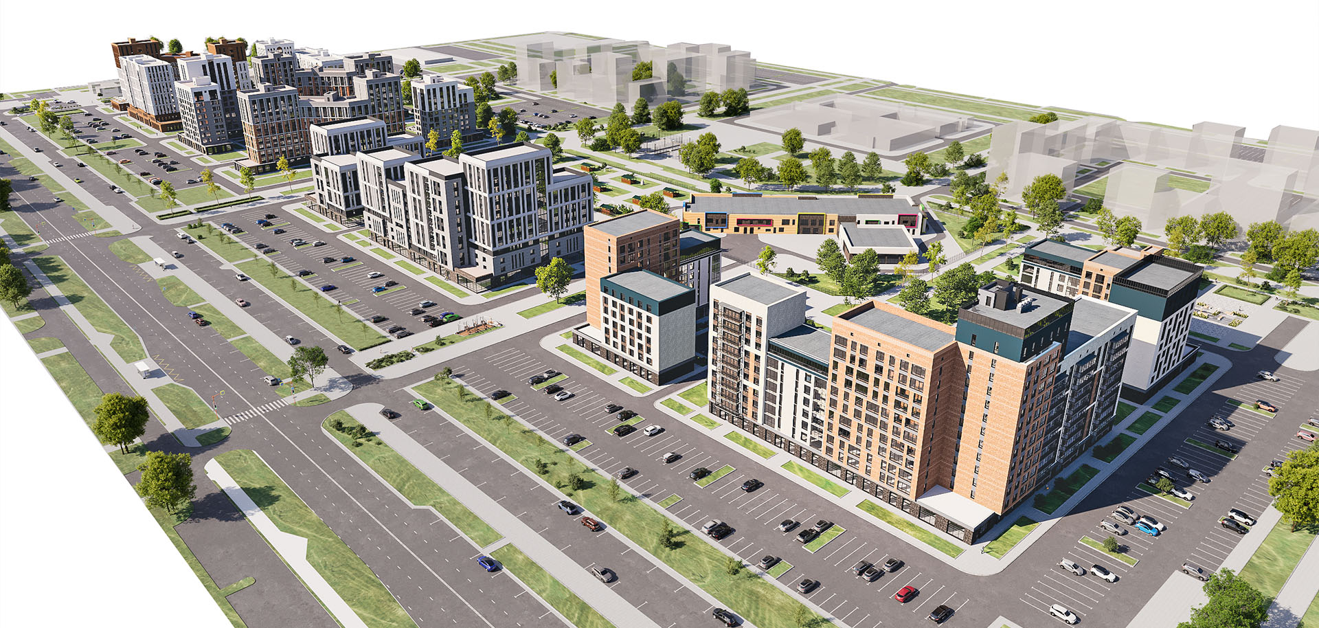 Проект Концепция застройки микрорайона «Звездный» г. Новый Уренгой