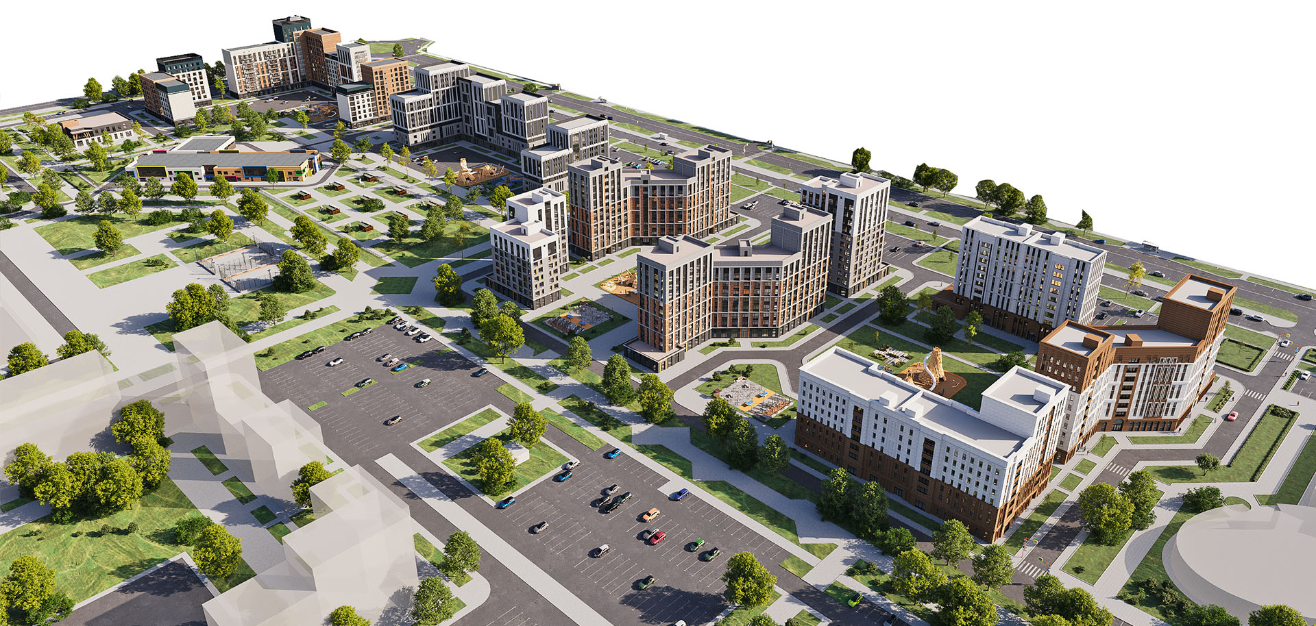 Проект Концепция застройки микрорайона «Звездный» г. Новый Уренгой