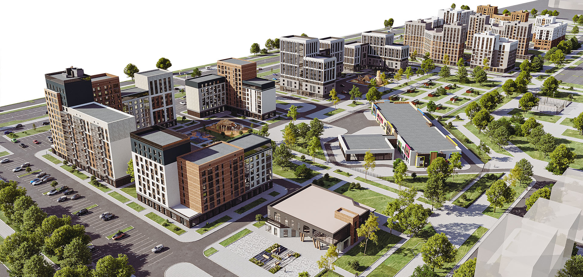 Проект Концепция застройки микрорайона «Звездный» г. Новый Уренгой